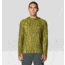 Mountain Hardwear Crater Lake Long Sleeve Hoody - Men's, Combat Green Prismatic Print, S, 1982411-354-S