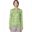 Mountain Hardwear Crater Lake Long Sleeve Hoody - Women's, Bright Lichen Shadowdye XS Print, M, 1829681363-363-M