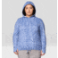 Mountain Hardwear Crater Lake LS Hoody - Women's Extended, Best Coast Blue Prismatic Print, 1X, 1829682-449-1X
