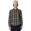 Mountain Hardwear Plusher Relaxed Long Sleeve Flannel - Women's, Grit Grey Shelter Plaid, L, 2129691041-041-L