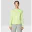 Mountain Hardwear Sunblocker Long Sleeve Hoody - Women's, Frozen In Lime, XL, 2067761-386-XL