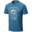 Mountain Hardwear Ski HW Short Sleeve T - Mens, Heather Bluesteel, Extra Large, OM6829449-XL
