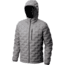 Mountain Hardwear StretchDown DS Hooded Jacket, Manta Grey, L, 1732001073-L