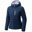 Mountain Hardwear StretchDown Hooded Jacket - Women's, Zinc, Extra Small, 1756301492-XS