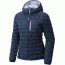 Mountain Hardwear StretchDown Hooded Jacket - Women's, Zinc, Small