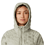 Mountain Hardwear Stretchdown Light Full Zip Hoody - Womens, White Sage Vapors Print, Mantis Green, Small, 2077681341-S
