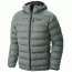 Mountain Hardwear StretchDown Plus Hooded Jacket - Men's-Thunderhead Grey-Small