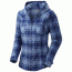 Mountain Hardwear Stretchstone Flannel Hooded Shirt - Women's-Cool Wave-4
