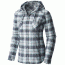 Mountain Hardwear Stretchstone Flannel Hooded Shirt - Women's-Graphite-Medium