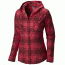 Mountain Hardwear Stretchstone Flannel Hooded Shirt - Women's-Rich Wine-12