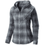 Mountain Hardwear Stretchstone Flannel Hooded Shirt - Women's-Tradewinds Grey-2