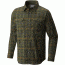 Mountain Hardwear Stretchstone Flannel Long Sleeve Shirt - Men's-Surplus Green-Small