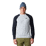 Mountain Hardwear Summit Grid Long Sleeve Crew - Men's, Glacial/Black, Large, 2042511098-L