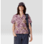 Mountain Hardwear Trail Sender Short Sleeve Top - Womens, Pink Moonstone Floral Print, Medium, 2067731556-M