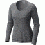 Mountain Hardwear Wicked Printed Long-Sleeve T - Women's-Heather Black-Large