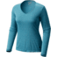 Mountain Hardwear Wicked Printed Long-Sleeve T - Women's-Heather Sea Level-Medium