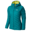 Mountain Hardwear Micro Ratio Hooded Down Jacket - Womens-Teal Green/Bolt-Small mth1100-Teal Green/Bolt-Small