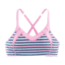 Moving Comfort Urban X-Over A/B Bra - Women's-Lotus Stripe-Small