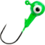 Mr. Crappie Jig Head, 1/8oz, Limetreuse, MRCJH18-93