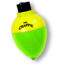 Mr. Crappie Rattlin Pear Floats 1/4in, 3Pk, Yellow/Green, RP4P-3YG