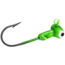 Mr. Crappie by Strike King Sausage Head, Jig Head Fishing Lure, Limetreuse, 1/16oz, 6-Pack, MRCSHJH116-93, MRCSHJH116-93
