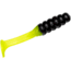Mr. Crappie Slabalicious Glow Soft Bait, Tuxedo Black/Chartreuse Glow, MRCSLC-183G