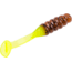 Mr. Crappie by Strike King Slabalicious, Soft Plastic Paddle Tail Grub Fishing Lure, Pumpkin Chartreuse Tail, 2in, 15-Pack, MRCSLC-48, MRCSLC-48