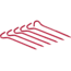 MSR Hook Stake, Red, 5812