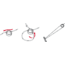 MSR Tent Guy Lines, 4 Pack, Red, 5820