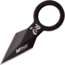 Mtech Spear Point Fixed Blade Knife w/Bead Chain, 1.75 in, 3Cr13 Stainless Steel Stainless Steel, Black, MT-20-92BK