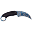 Mtech Hawkbill Fixed Blade Knife, 3.5 in, 3Cr13 Stainless Steel Stainless Steel, Black/Blue/Grey, MT-20-78BL