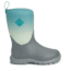 Muck Boots Element Boot - Kids, Gray/Teal Fade, 1, KEL-102-GRY-010