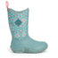 Muck Boots Hale Rubber Boots - Kids, Trooper/Winter Floral, 9, KBH-2FLR-BLU-090