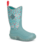 Muck Boots Hale Rubber Boots - Kids, Trooper/Winter Floral, 9, KBH-2FLR-BLU-090