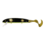 Musky Mania Squirrely Jake Fishing Plug w/ Live Action Tail 9in, 1 1/8 oz, Black Perch Stripe, SQJ9-04