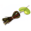 Musky Mayhem Micro Double Cowgirl Musky Spinner, 1/0 Hook, Blackfire/Chartreuse, 5in, .75 oz, MDC04