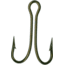 Mustad Classic Double Hook, Open Shank Ringed Eye, Bronze, Size 10, 50 per Pack, 7825-BR-10-50