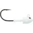 Mustad Elite Bullet Head Jighead, 1 1/2 oz, 7/0 Hook 3D Eyes, White UV, 2/Pack, BUH824-1.5-WH-2