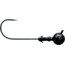 Mustad Elite FootBall Head Jighead, 1/0 Hook, Matte Black, 3/16oz, 3/per Pack, FH898-3/16-MBL-3
