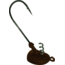Mustad Elite Stand UltraPoint Head Jighead, 2X Long 3/0 Hook, 3D Eyes, Matte Brown, 1/4oz, 3/per Pack, SU849-1/4-MBR-3