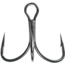 Mustad KVD Elite Triple Grip Treble 2X Short 1X Strong, Forged, Black Nickel, Size 1/0, 11/pack, TG76NP-BN-1/0-6U