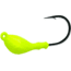 Mustad Shrimp Jig Head, 3/16 oz, 2X Strong 1/0 Hook Chartreuse, 5/Pack, SH824-3/16-MCH-5