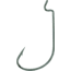 Mustad Ultrapoint Mega Bite Soft Plastic Hook, Needle Point, Extra Wide Gap, Ringed Eye, Black Nickel, Size 2/0, 5 per Pack, 37177NP-BN-2/0-5U