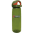 Nalgene On-The-Fly Lock-Top Sustain Bottle, 24 oz, Juniper with Juniper Orange Cap, 24oz, 5565-3624