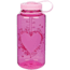 Nalgene 32oz Wide Mouth Bottle, Pink Heart w/Pink Lid, 341839