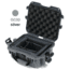 Nanuk 905 Water/Crush Proof Case w/Padded Divider - Silver, 905S-020SV-0A0