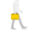 Nanuk 910 Protective Hard Case, 14.3in, Waterproof, Yellow, 910S-000YL-0A0
