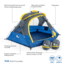 Napier Lite Pack Tent, Blue/Gray/Yellow, 7.3ft x 6.8ft, 91200