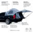 Napier Sportz Avalanche Truck Tent, Chevrolet Avalanche/Cadillac EXT, Gray, 99949