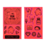 Nathan Reflective Sticker Pack - Aliens, Hi/Viz Pink, NS2068-0118-00